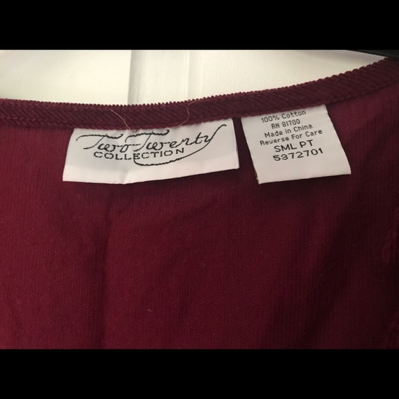 Y2K Maroon corduroy jumper dress - Picture 3 of 5